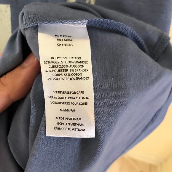 NFL Team Apparel Teens NWT Girls' Blue NY Giants Knit Top Tee Size M (7/9) - Picture 5 of 10